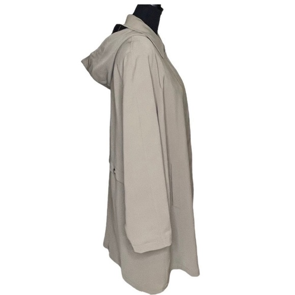 MISTY Harbor Water Repellent Button Down Trench Coat Taupe Size 10 Missy NWT - Picture 3 of 16